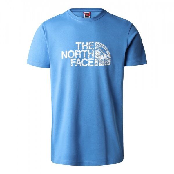 THE NORTH FACE Woodcut Erkek T Shirt Mavi S Small en ucuz